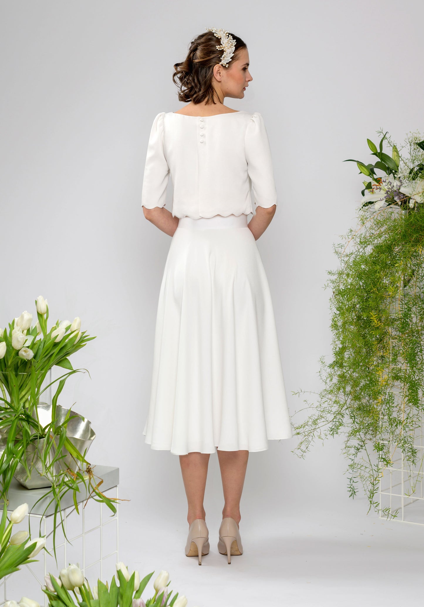 Ärmelloser Body Camellia aus Bio-Baumwolle