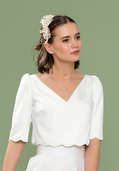 Ärmelloser Body Camellia aus Bio-Baumwolle