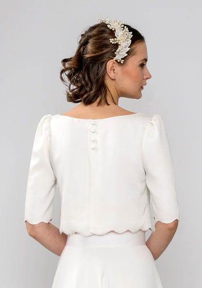 Ärmelloser Body Camellia aus Bio-Baumwolle