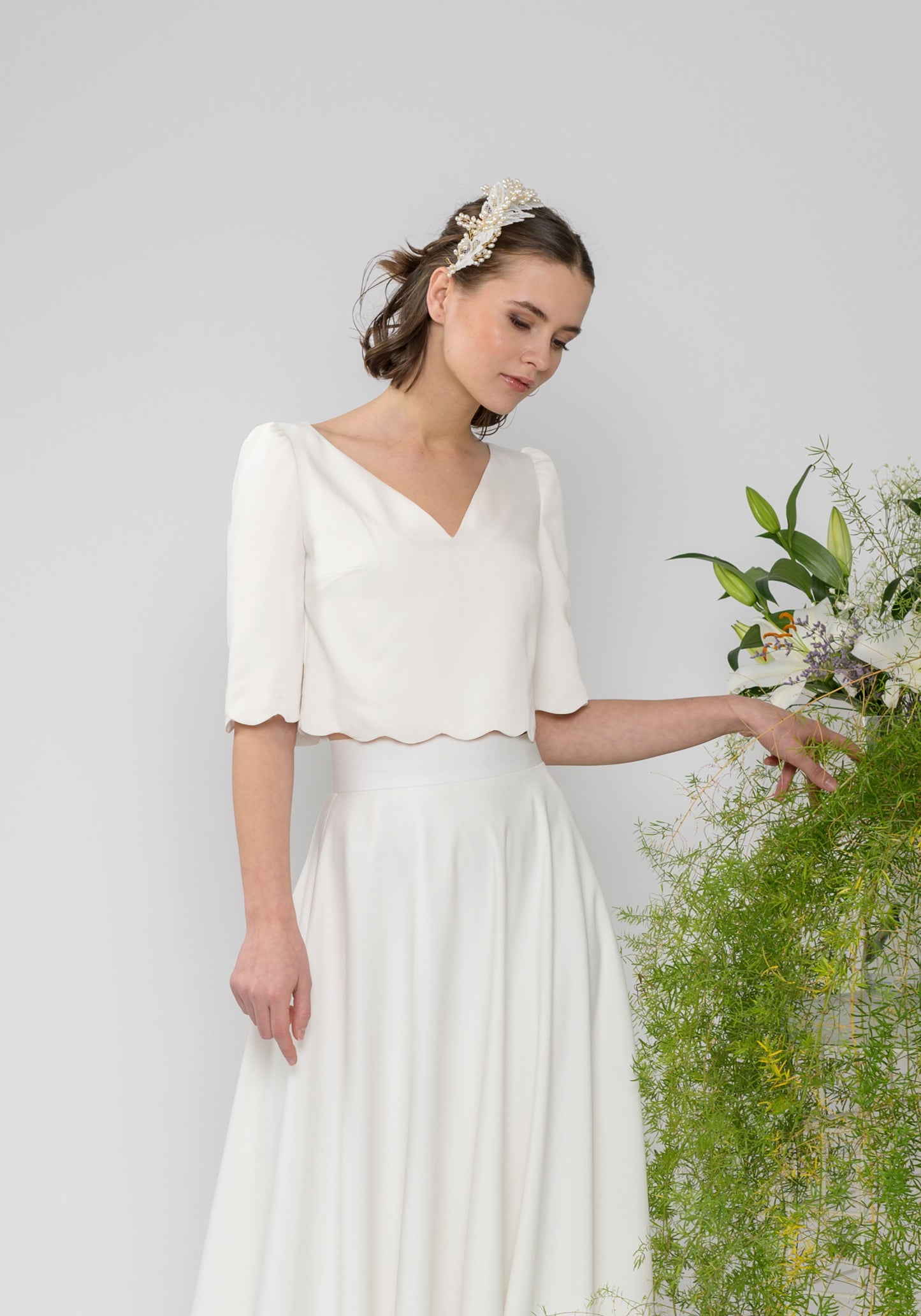 Ärmelloser Body Camellia aus Bio-Baumwolle