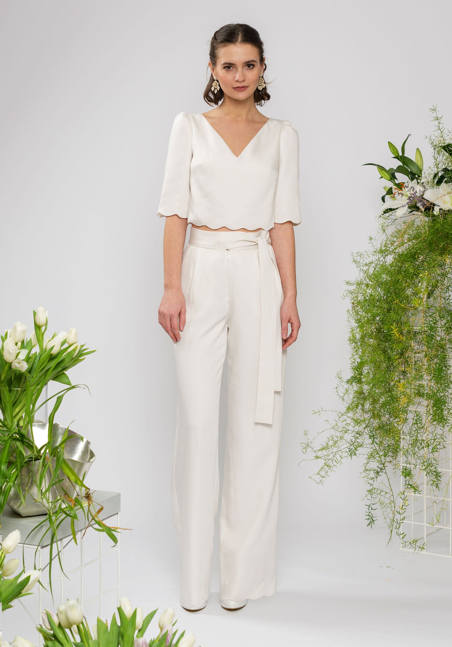 Ärmelloser Body Camellia aus Bio-Baumwolle