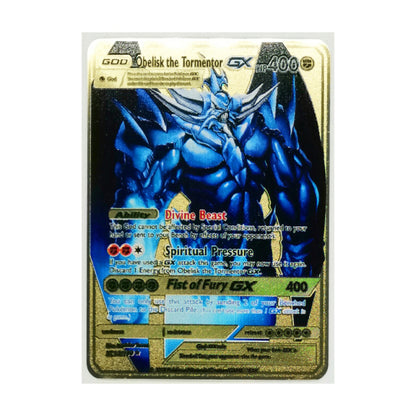 Pokemon 27 Styles New Mewtwo GX MEGA Gold Metal Card Super Game Collection Anime Cards Toys for Children Christmas Gift